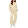 thumbnail image 7 of Ndbuld Boys Girls Full Zip Hoodie Jogger Pants Tracksuit, Casual Solid Color Sweatsuit Outfit with Kangaroo Pocket, 7 of 7