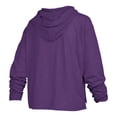 thumbnail image 3 of Women's Pressbox  Purple Kansas State Wildcats Nelson Arch Over Logo Long Sleeve Hooded Slub T-Shirt, 3 of 3