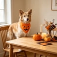 thumbnail image 6 of Halloween Dog Bandanas, Cute Ghost and Pumpkin Design, Halloween Pet Costume Accessories for Dogs and Cats Pumpkin, 6 of 6