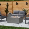 thumbnail image 2 of Real Flame Baltic 36.5" Square Propane Fire Table in Glacier Gray, 2 of 7