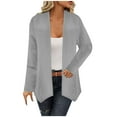 thumbnail image 1 of AherBiu Cardigan de Printemps pour Femmes Manches Longues Ouvert devant Col en V Décontracté Business, 1 of 7