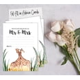 thumbnail image 6 of Inkdotpot Advice & Well Wishes For The Mr and Mrs, Safari Wedding Advice Cards, Guestbook Alternative Pack of 50, 5X7 Inches, 6 of 8