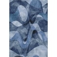 thumbnail image 2 of Addison Rugs Mayfield Washable Contemporary Abstract Navy Rectangle Rug, 3' x 5', 2 of 6