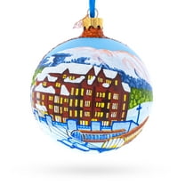 Breckenridge Ski Resort, Colorado, USA Glass Ball Christmas Ornament 4 Inches