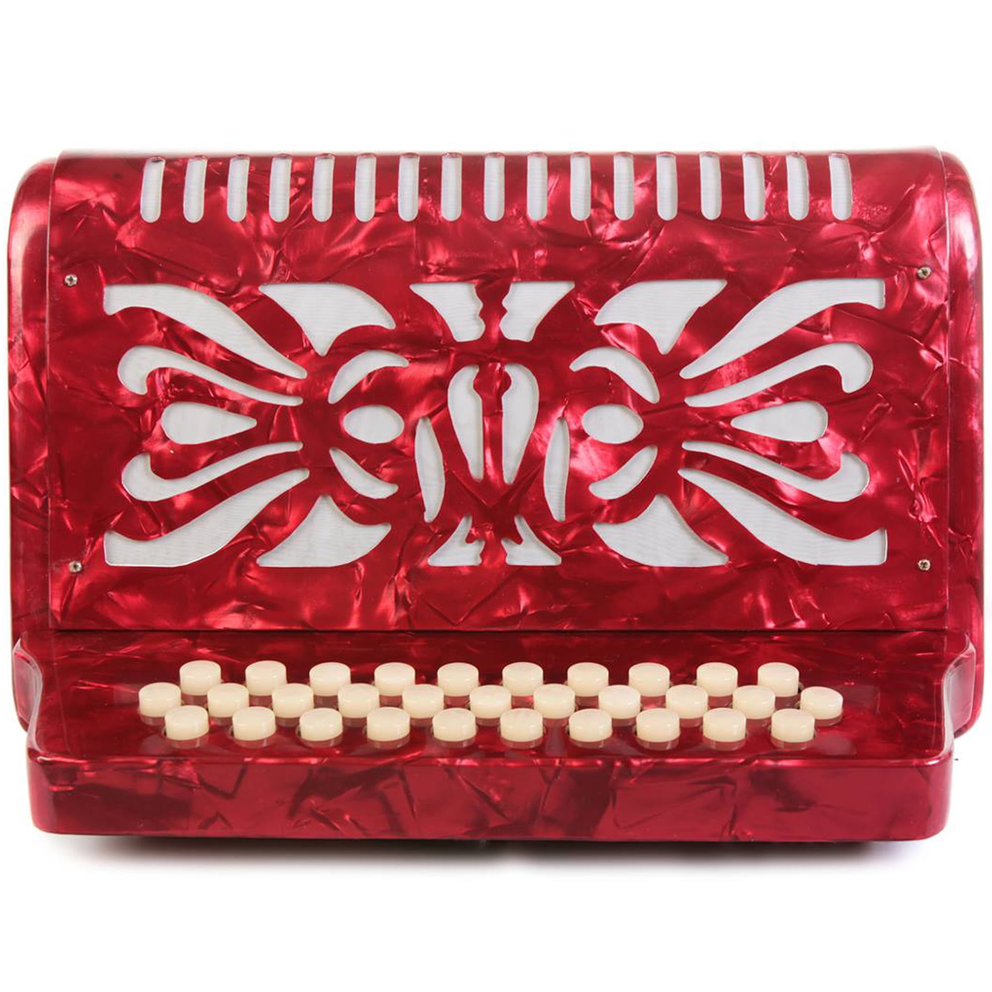 Rossetti 31 Button Accordion 12 Bass FBE, Red