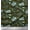 Dark Olive Green, variant on Soimoi Green Cotton Duck Fabric Flower Leaves Print Fabric by the Yard 42 Inch Wide