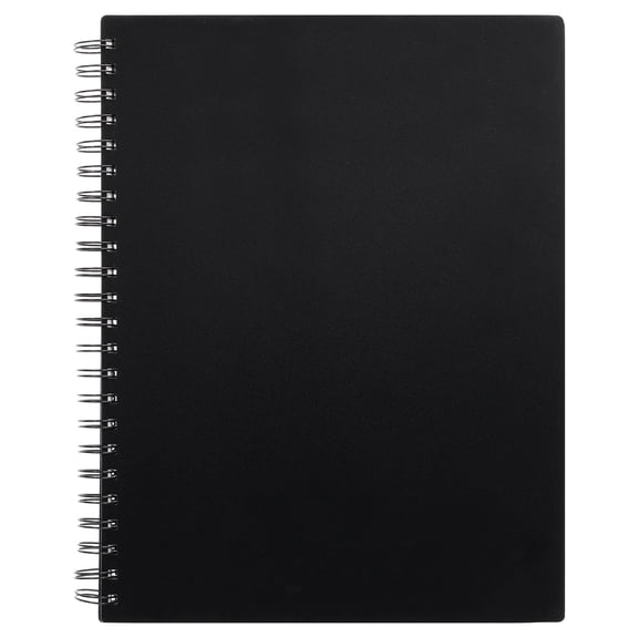 Pen+Gear Spiral Sketch Book, 9β x 12β, Black, Perforated, 75 Sheets