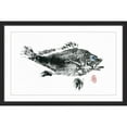 thumbnail image 2 of "Large Black Bass" Framed Painting Print, 2 of 5