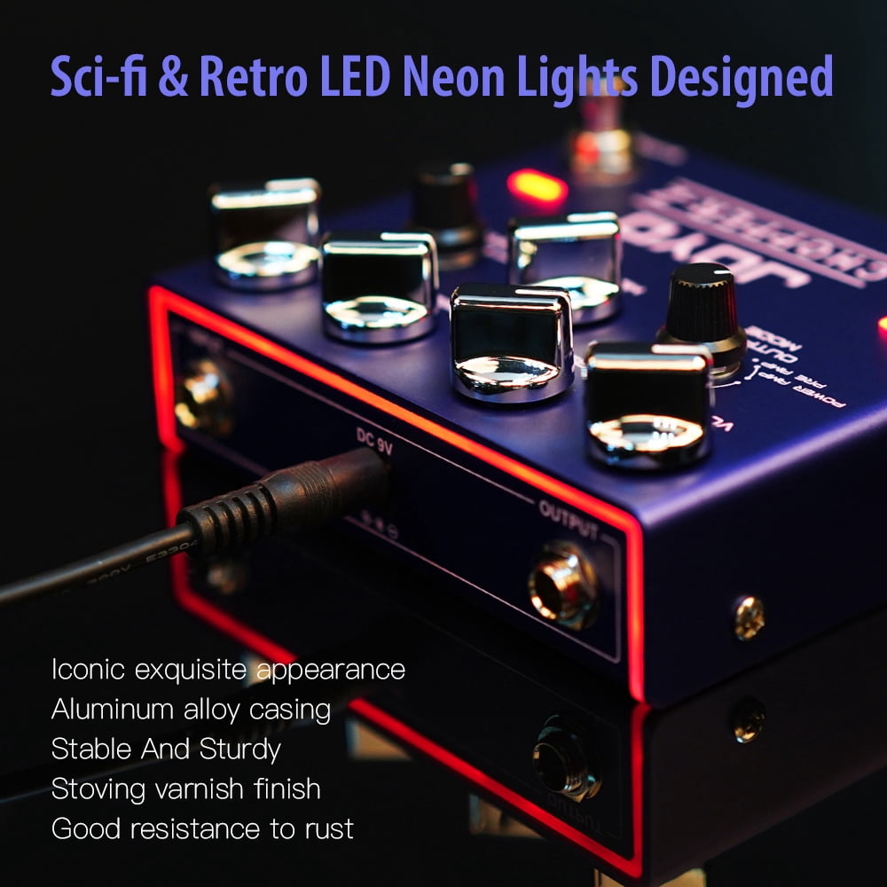 JOYO R-18 Distortion Effect Pedal Modern Metal Tone High Gain Amp Simulator 3 Band EQ