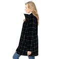 thumbnail image 3 of Woman Within Plus Size Petite Fleece Swing Funnel-Neck Coat, 3 of 3