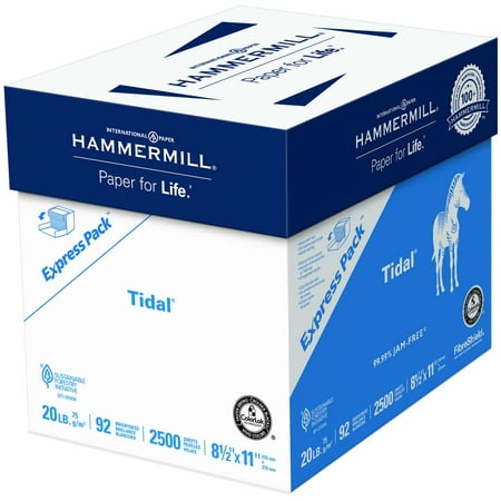 Hammermill Paper, Tidal Printer Paper, 8.5 x 11 Paper, Letter Size, 20lb, 92 Bright - 1 Express Pack / 2,500 Sheets (The Best All In One Printer 2019)