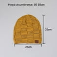 thumbnail image 6 of Skymirror Women Hat Solid Color Stretch Dome No Brim Windproof Autumn Winter Thickened Plush Lining Hat Streetwear, 6 of 8