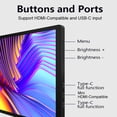 thumbnail image 4 of Spirastell Monitor, 14-17.3 Inch Dual-screen14-17.3 Inches Laptop Screen 1920*1080 Ips Dual-screenLaptop Fhd Inch Laptop Support Ips Dual-screen14-17.3 Inch Laptop, 4 of 6