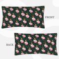 thumbnail image 2 of Disketp Pink Sleeping Fox Pillowcase, Queen Size Pillow Cases for Bedroom,Office,Sofa, Pillow Cover with Envelope Closure - 20x36in, 2 of 7