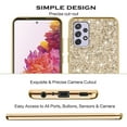 thumbnail image 6 of Compatible with Samsung Galaxy A13 4G Case, Glitter Sparkly Samsung A13 4G Phone Case with Slim Silicone Shockproof Protective Bumper Cover for Cute Girls Women (Gold), 6 of 14