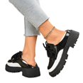 thumbnail image 4 of Willtoo Women's Lace up Shoes Chunky Low Heels Platform Vintage Round Toe Dress Mary Jane Shoes for Women Comfortable Casual Lug Sole Waterproof Non Slip Party Dressy Footwear, 4 of 5
