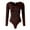 Coffee, variant on Crewneck Bodysuits for Women Long Sleeve Going Out Tops One Piece Shirt Tees Casual Outfits Leotards 2025