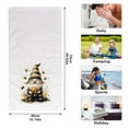 thumbnail image 2 of Ryvnso Christmas Gnome and Bees Hand Towels Set for Bathroom Cotton Face Towel Decorative 15.5x29.5 inch, 2 of 7