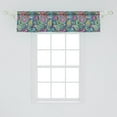 thumbnail image 2 of Ambesonne Navy and Blush Window Valance, Vintage Paisley, 54" X 12", Pink Blue Yellow, 2 of 3