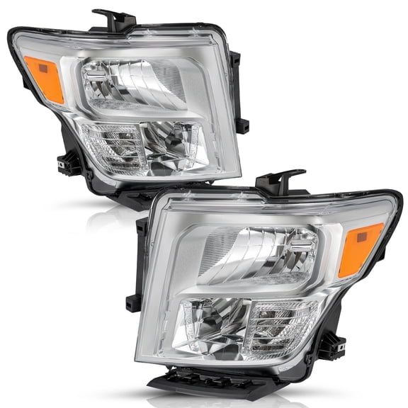 For 2016-2024 Nissan Titan XD Halogen Headlights Assembly Headlamps Left Right
