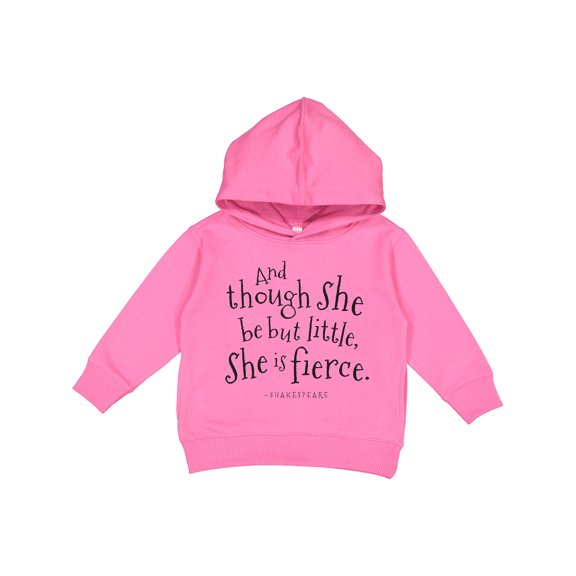 Inktastic Though She Be but Little Shakespeare Quote Toddler Hoodie