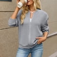 thumbnail image 5 of Msgweeeg Women’s Sweaters Stand Collar Zipper Cardigan Long Sleeve Knit Coat Pullover Elegant Casual Fashion Winter Warm Top for Daily Wear and Vacation, 5 of 5