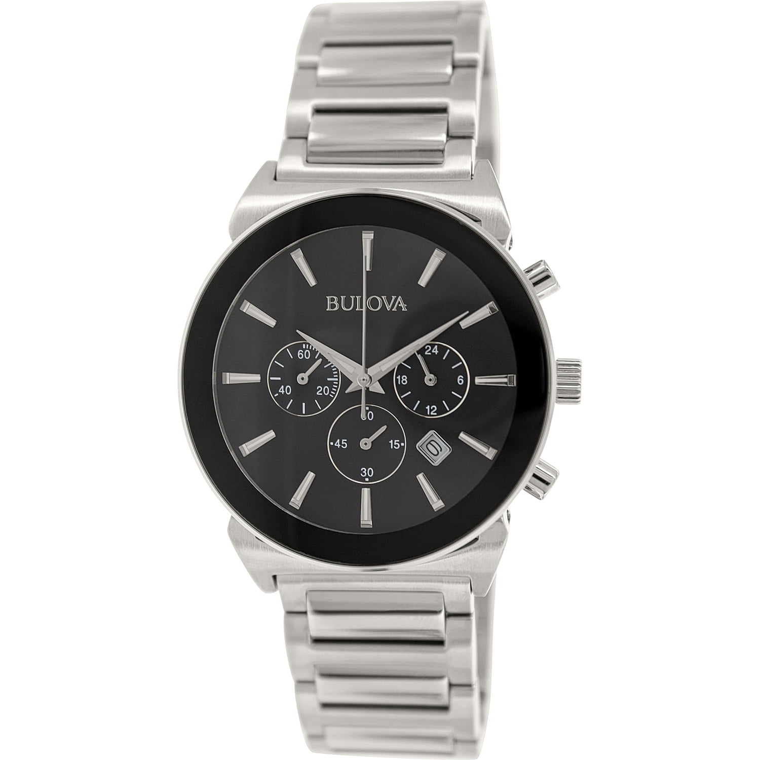 Bulova - Men's Classic 96B203 Silver Stainless-Steel Quartz Watch