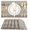 B, variant on Set of 6 Placemats, Table Mats Indoor Placemats Washable PVC Non-Slip Heatproof Woven Placemats for Dining Table Fabric Place Mat