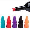 thumbnail image 1 of 5Pcs Reusable Silicone Bottle Stopper Beverage Bottle Stopper Stopper Stoppers Silicone Christmas Stopper Set Glass Bottle Stopper Replacement Bottle Stopper Bottle Top Chiller Stainless Steel, 1 of 4