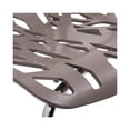 thumbnail image 5 of LeisureMod Modern Asbury Dining Chair with Chromed Legs-Color:Taupe, 5 of 7