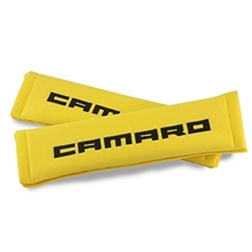 West Coast Camaro Yellow with Black Camaro Seatbelt Harness Pad 