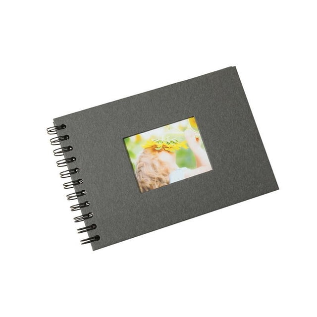 Álbum de fotos Horizontal A5 Inteprter DIY Cartón Negro Grueso
