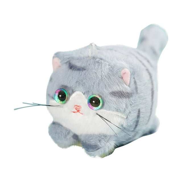 Jouet pour Chat Bleu avec Mécanisme à Ficelle pour Remuer la Queue et s'Amuser
