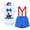 #7 Blue, variant on Baby Boy 1st Birthday Outfits Bow Tie Romper Shorts Adjustable Y Back Suspenders Set with Crown Infant Cake Smash Photo Shoot Clothes