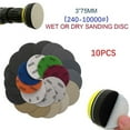 thumbnail image 5 of GLFSIL 10Pcs 3 Inch Silicon Carbide Sanding Discs Wet/Dry Sanding Sandpaper 240-10000#, 5 of 7