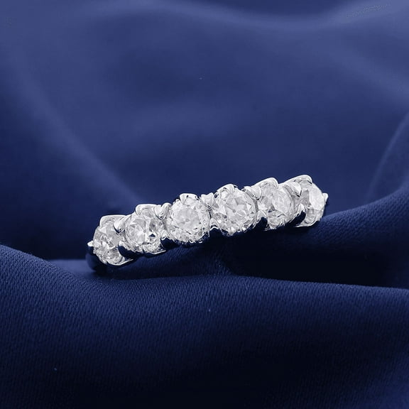 Eclet Jewels Brilliant 1.5 Ct Round Cut Diamond Rings - White Gold Over 14K Silver Diamond Rings - Eternity Diamond Rings for Women's - Minimal Diamond Rings for Women's - Birthday Gifts for Her