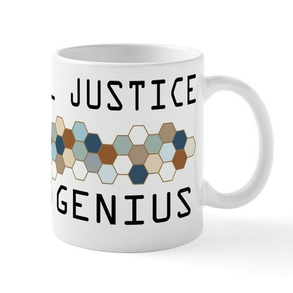 CafePress - Criminal Justice Genius Mug - 11 oz Ceramic Mug - Novelty Coffee Tea Cup