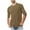 Khaki, variant on Short Sleeve Shirts for Men Casual Fitness Home Wear Pajamas Solid Color T-shirt Sports Shirt