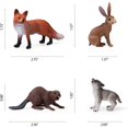 thumbnail image 4 of 16PCS Forest Animals Baby Figures, Woodland Creatures Figurines, Miniature Toys Cake Toppers Cupcake Toppers Birthday Gift for Kids, 4 of 7