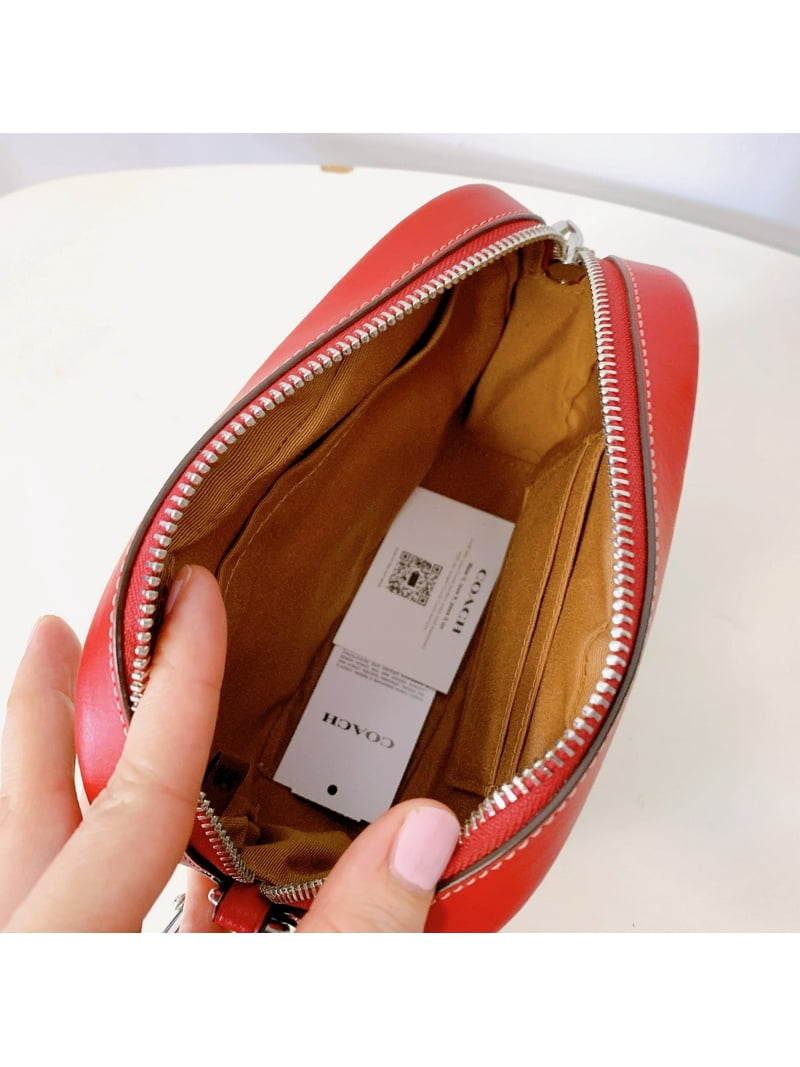 Coach Women's Mini Jamie Top Zip Camera Crossbody Bag in Signature