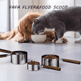 thumbnail image 6 of Stainless Steel Dog Food Scoop with Two-Pack Measuring-Cup: 1CUP and 1/4CUP-Perfect for Precise Pet Mealtime Portioning, 6 of 6