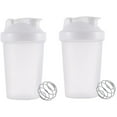 thumbnail image 1 of Botella mezcladora clásica con tapa de bucle, vaso mezclador de proteínas con bola mezcladora, botella de agua multifunción, 1 of 5