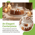 thumbnail image 4 of Multifunctional Cake Stand with Lid, Clear Plastic Cupcake Display for Parties, 1 Piece, 4 of 9