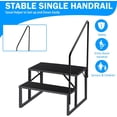 Portable Foldable Rv Steps UniteAP RV Steps with Handrail, 2-Step Portable Outdoor Ladder for 5th ...