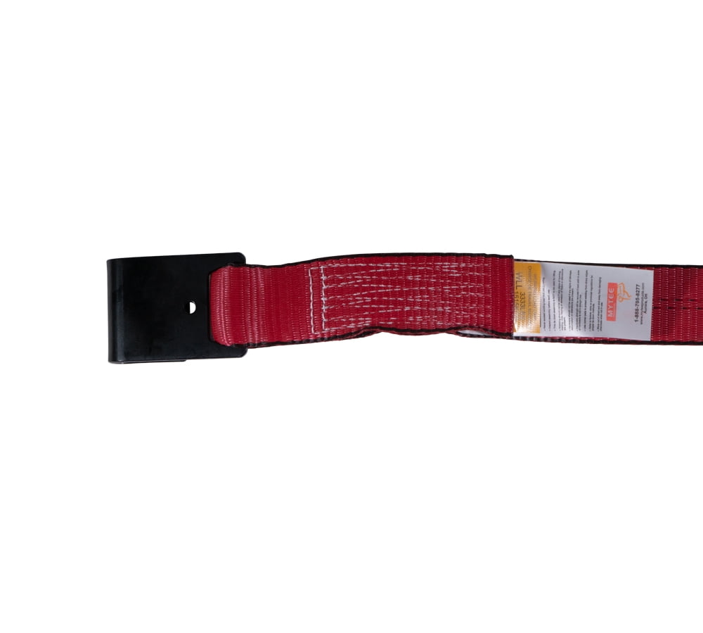 Mytee Products Heavy Duty Ratchet Straps 4-Pack - 2" X 30 Ft, 10,000 Lb Break Strength, Flat Hooks, Red