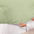 thumbnail image 3 of Collections Etc Bed Tite Soft Microfiber Sheet Set - Includes Flat Sheet, Fitted Sheet, and 2 Pillow Cases, Sage, Full, 3 of 8