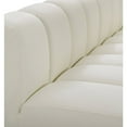 thumbnail image 5 of Meridian Furniture Arc Cream Vegan Leather Modular Sectional, 5 of 12