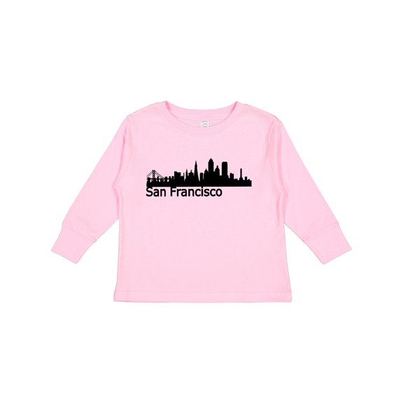 Inktastic San Francisco Skyline Boys or Girls Long Sleeve Toddler T-Shirt