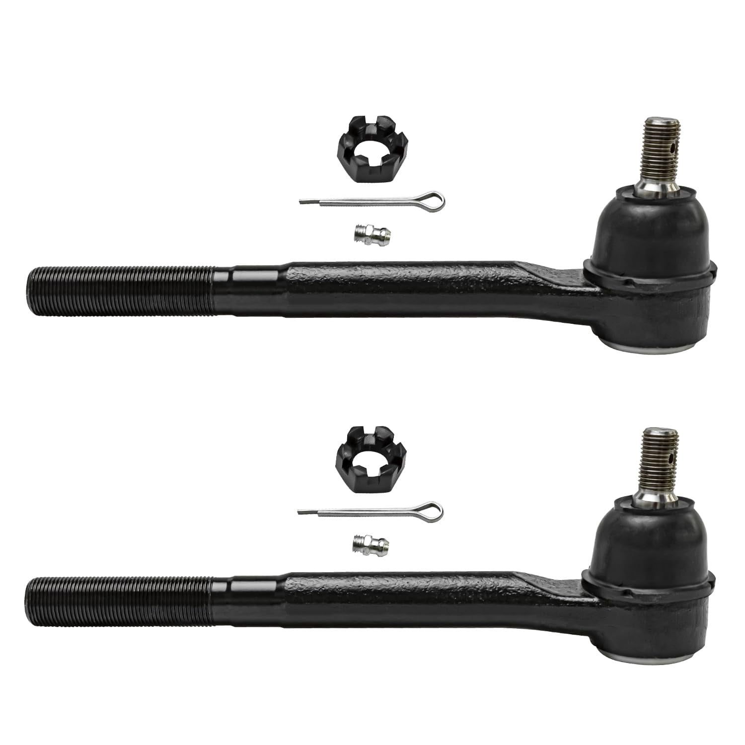 Detroit Axle - Front 12pc Suspension Kit for 2WD 2000-2001 Dodge Ram 1500, 2 Upper Control Arms 2 Lower Ball Joints 4 Outer & Inner Tie Rods 2 Sway Links 1 Pitman Arm 1 Idler Arm Replacement
