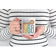 thumbnail image 2 of Vintage Classic 1968 feat. Rainbow Stripes, Birthday Coffee & Tea Mug Cup (11oz), 2 of 6